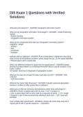 GIS Exam 1 Questions with Verified Solutions