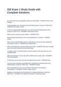GIS Exam 1 Study Guide with Complete Solutions
