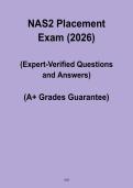 NAS2 Challenge Exam is a comprehensive study guide and exam preparation resource for students preparing for NAS2 challenge exams&period; This document includes key concept summaries&comma; exam-style practice questions&comma; and review material covering anatomy&comma; physiology