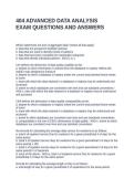 404 ADVANCED DATA ANALYSIS EXAM QUESTIONS AND ANSWERS
