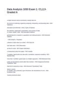 Data Analysis 1033 Exam 1 C1&comma;2&comma;3-Graded A