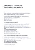 DBT Analytics Engineering Certification Exam-Graded A