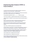 Engineering Data Analysis &lpar;TOPIC 1&rpar; Exam-Graded A