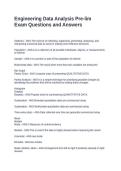 Engineering Data Analysis Pre-lim Exam Questions and Answers