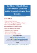 Bio 152 A&P II Module 2 Exam Comprehensive Questions & Verified Answers Top Scoring Guide Graded A&plus;
