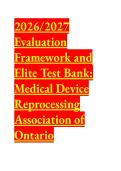 Elite MDRAO Exam 4 Test Bank &lpar;2026&sol;2027&rpar; &vert; CSA Z314&colon;23 Infection Control & Medical Device Reprocessing &vert; 66 Q&A with Rationales
