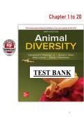 Animal Diversity 9th Edition Test Bank &ndash; Hickman