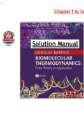 Biomolecular Thermodynamics 1st Edition &lpar;PDF&rpar; &ndash; Douglas Barrick &ndash; Solutions Manual &lpar;Chapters 1&ndash;14&rpar;