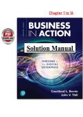 Business in Action 10th Edition &lpar;PDF&rpar; &ndash; Bov&eacute;e &ndash; Solutions Manual &lpar;Chapters 1&ndash;16&rpar;