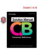 CB Consumer Behaviour 3rd Canadian Edition &lpar;PDF&rpar; &ndash; Babin &ndash; Solutions Manual &lpar;Chapters 1&ndash;16&rpar;