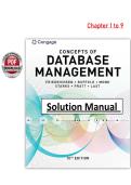 Concepts of Database Management 10th Edition &lpar;PDF&rpar; &ndash; Friedrichsen &ndash; Solutions Manual &lpar;Chapters 1&ndash;9&rpar;