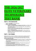 2026&sol;2027 Elite Veterinary Technology Test Bank & VTNE Prep &vert; AVMA&comma; OSHA&comma; Texas Law & Penn Foster Practice Model