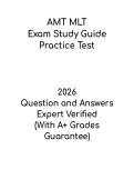 AMT MLT Exam Study Guide & Practice Test &vert; Medical Laboratory Technician Prep PDF
