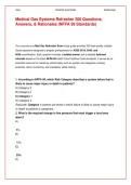 Medical Gas Systems Refresher 300 Questions&comma;  Answers&comma; & Rationales &lpar;NFPA 99 Standards&rpar; 2026 2027 