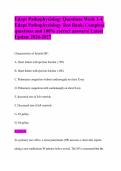 Edapt Pathophysiology Questions Week 1-4&vert; Edapt Pathophysiology Test Bank&vert; Complete questions and 100&percnt; correct answers&vert; Latest Update 2026-2027