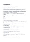 QSP Review Questions and Answers