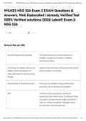WILKES NSG 526 Exam 2 EXAM Questions & Answers&comma; Well Elaborated &vert; Already Verified Test &vert;100&percnt; Verified solutions &vert;2026 Latest&excl;&excl; Exam 2&colon; NSG 526