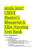 2026&sol;2027 Current Medical Diagnosis and Treatment &lpar;CMDT&rpar; Elite Nursing Test Bank & Clinical Survival Guide