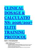 Elite Nursing Dosage Calculation Test Bank 2026&sol;2027 &vert; Master Clinical Math&comma; ISMP Standards & NCLEX Prep &lpar;Companion to Calculate with Confidence&rpar;