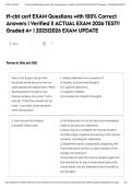 TF-CBT CERT  EXAM Questions with 100&percnt; Correct Answers &vert; Verified &vert;&vert; ACTUAL EXAM 2026 TEST&excl;&excl; Graded A&plus; &vert; 2025&vert;2026 EXAM UPDATE