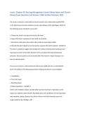 Lewis - Chapter 49&colon; Nursing Management&colon; Acute Kidney Injury and Chronic Kidney Exam Questions and Answers 2026&period;