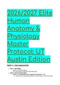 2026&sol;2027 Elite Anatomy & Pathophysiology Test Bank &vert; BIO446L&comma; Clinical Guidelines & Rationales  