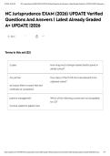 NC Jurisprudence EXAM &lpar;2026&rpar; UPDATE Verified Questions And Answers &vert; Latest Already Graded A&plus; UPDATE &vert;2026