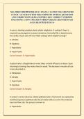 NSG 3280 PATHOPHYSIOLOGY 1 EXAM 1 &sol; LATEST NSG 3280 PATHO 1 EXAM 1 ACCURATE TEST 2026 COMPLETE 100 REAL QUESTIONS AND CORRECT DETAILED ANSWERS &lpar;100&percnt; CORRECT VERIFIED SOLUTIONS&rpar; A NEW UPDATED VERSION 2026 &vert;GUARANTEED PASS A&plus; &vert;GUARANTEED PASS A&plus; 