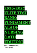 2026&sol;2027 Elite Test Bank for Fundamentals of Nursing &lpar;10th Edition&rpar; - Ultimate Next-Gen NCLEX Prep & Study Guide