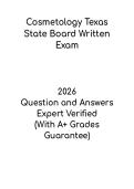 Cosmetology Texas State Board Written Exam &vert; Study Guide and Practice PDF