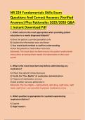 NR 224 Fundamentals Skills Exam  Questions And Correct Answers &lpar;Verified  Answers&rpar; Plus Rationales 2025&sol;2026 Q&A  &vert; Instant Download Pdf