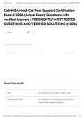CalMHSA Medi-Cal Peer Support Certification Exam &vert;&vert; 2026 &lpar;Actual Exam&rpar; Questions with verified Answers &vert; FREQUENTLY MOST TESTED QUESTIONS AND VERIFIED SOLUTIONS &commat; 2026