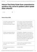 Missouri Post Study Guide Exam comprehensive questions fully solved & updated &lpar;Latest Update 2026&rpar; UPDATE&excl;&excl;