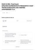 NIMS IS-100c&period; Final Exam&vert; UPDATE&vert;COMPREHENSIVE FREQUENTLY MOST TESTED QUESTIONS AND VERIFIED ANSWERS&vert;GET IT A&plus;