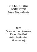 Cosmetology Instructor Exam Study Guide &vert; Licensing Prep PDF