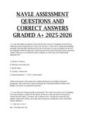 NAVLE assessment Questions and correct answers GRADED A&plus; 2025-2026