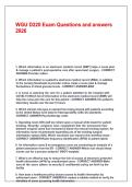 WGU D220 Western Governors University Exam Questions and Answers 2026 Comprehensive Practice Material
