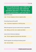 FSVO Exam Review 2026 Comprehensive Practice Questions and Verified Answers