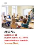 Aed3701 assignment 2