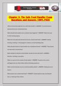 Chapter 3&colon; The Safe Food Handler Exam Questions and Answers 100&percnt; PASS