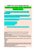FDNY Fire Life Safety Study Guide 2026&sol;2027 &vert; 150&plus; Practice Questions & Verified Answers