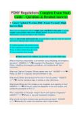 FDNY Regulations Complete Exam Study Guide 2026&sol;2027 &vert; 150&plus; Q&A Verified Answers