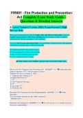 FIR001 Complete Exam Study Guide 2026&sol;2027 &vert; 150&plus; Practice Questions & Answers