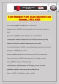 Food Handlers Card Exam Questions and Answers 100&percnt; PASS