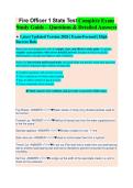 Fire Officer Complete Exam Study Guide 2026&sol;2027 &vert; 150&plus; Practice Questions & Verified Answers