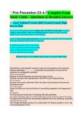Fire Prevention Chapter 4 Study Guide 2026&sol;2027 &vert; 150&plus; Practice Questions & Verified Answers