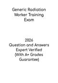 Generic Radiation Worker Training PDF &ndash; Safety Guide & Certification Exam Prep