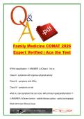 Family Medicine COMAT &lpar;NBOME COMAT-FM&rpar; &ndash; 400 Questions &ndash; Primary Care&comma; Pediatrics&comma; OB&sol;GYN&comma; Internal Medicine Q&A 2026