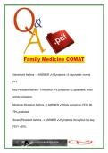 Family Medicine COMAT &lpar;NBOME COMAT-FM&rpar; &ndash; 300 Questions &ndash; Primary Care&comma; Internal Medicine&comma; Pediatrics&comma; OB&sol;GYN Q&A 2026