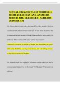 ACTUAL 2026&sol;2027AHIP MODULE 1 WITH QUESTIONS AND ANSWERS WHICH ARE VERIFIEED ALREADY &lpar;PASSED A&plus;&rpar;